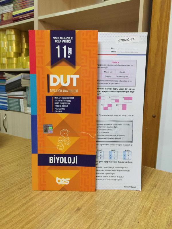 11. Sınıf BİYOLOJİ DUT Ders Uygulama Testleri Bes Yayınları