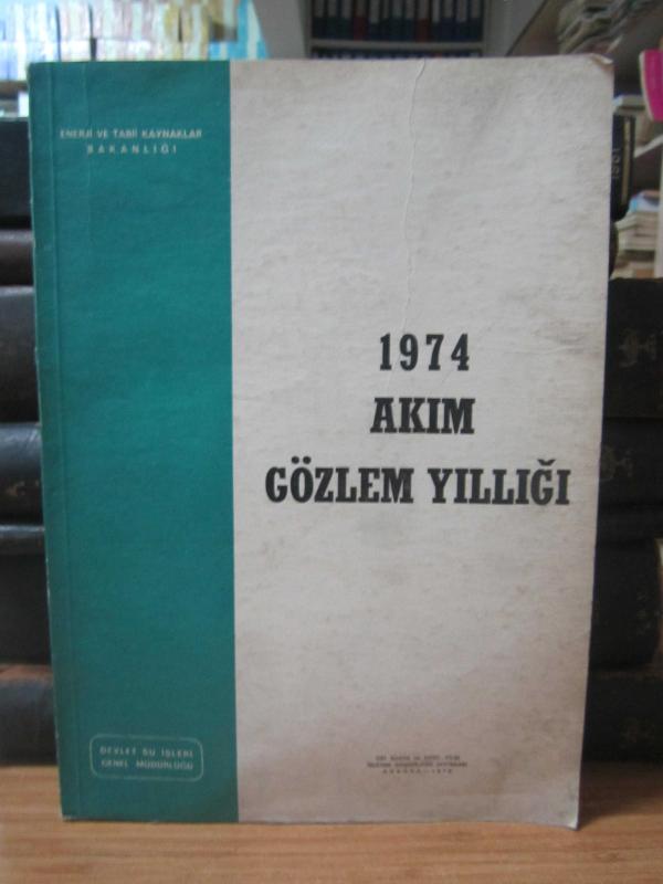 1974 Akım Gözlem Yıllığı