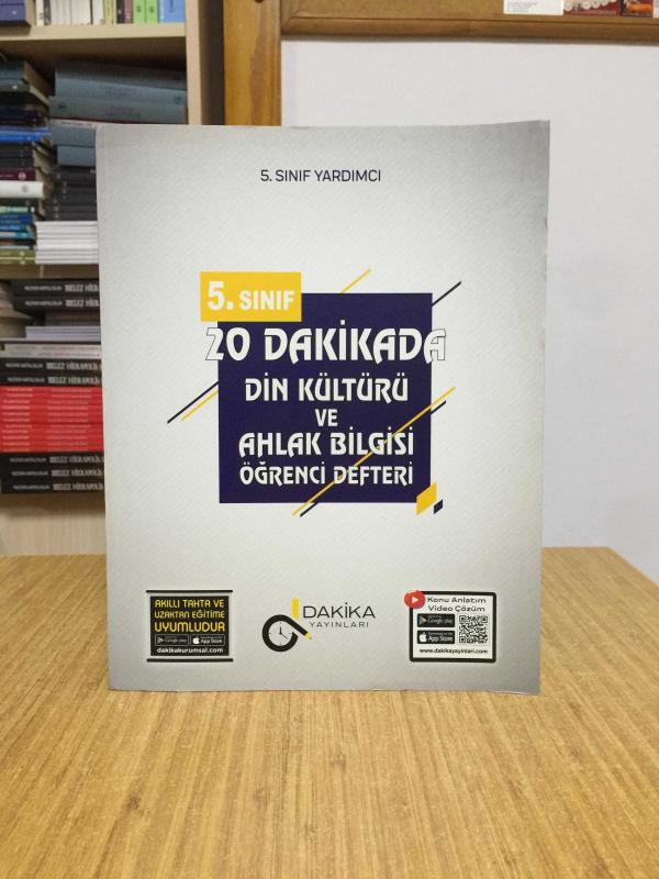 20 Dakikada 5. Sınıf Din Kültürü Öğrenci Defteri Dakika Yayınları