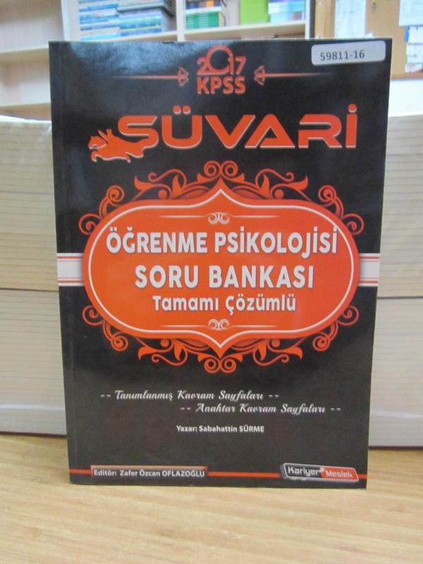 2017 KPSS Öğrenme Psikolojisi Soru Bankası Tamamı Çözümlü