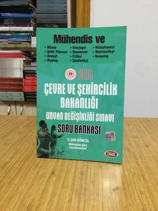 2019 Çevre Şehircilik ve İklim Bakanlığı Mühendis ve Diğer Unvan Değişikliği Sınavı Soru Bankası Data Yayınları