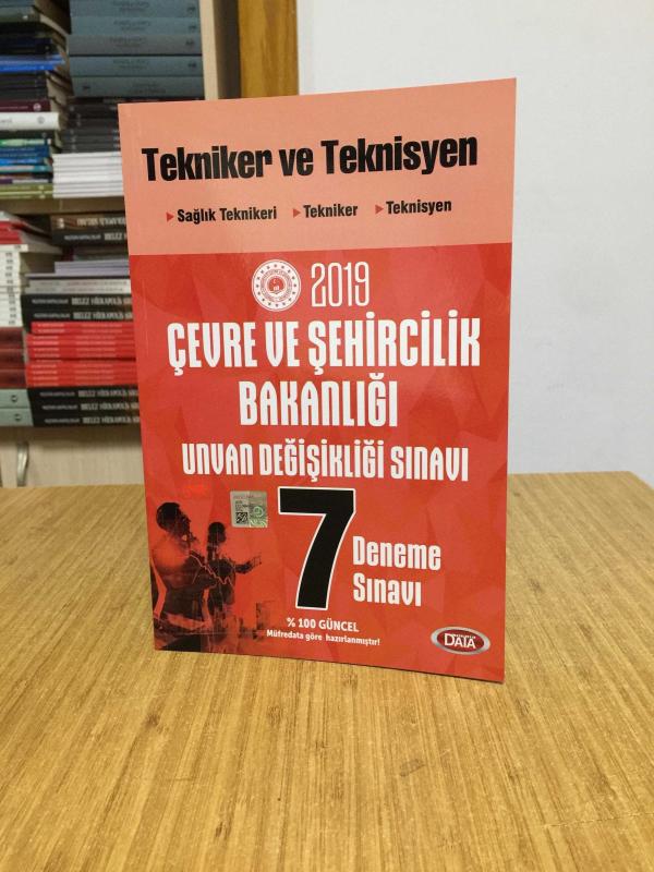 2019 Çevre Şehircilik ve İklim Değişikliği Bakanlığı Unvan Değişikliği Tekniker ve Teknisyen 7 Deneme Sınavı Data Yayınları