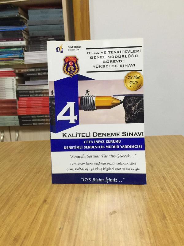 2019 GYS Ceza ve Tevkifevleri Genel Müdürlüğü 4 Kaliteli Deneme Sınavı Ceza İnfaz Kurumu Denetimli Serbestlik Müdür Yardımcısı