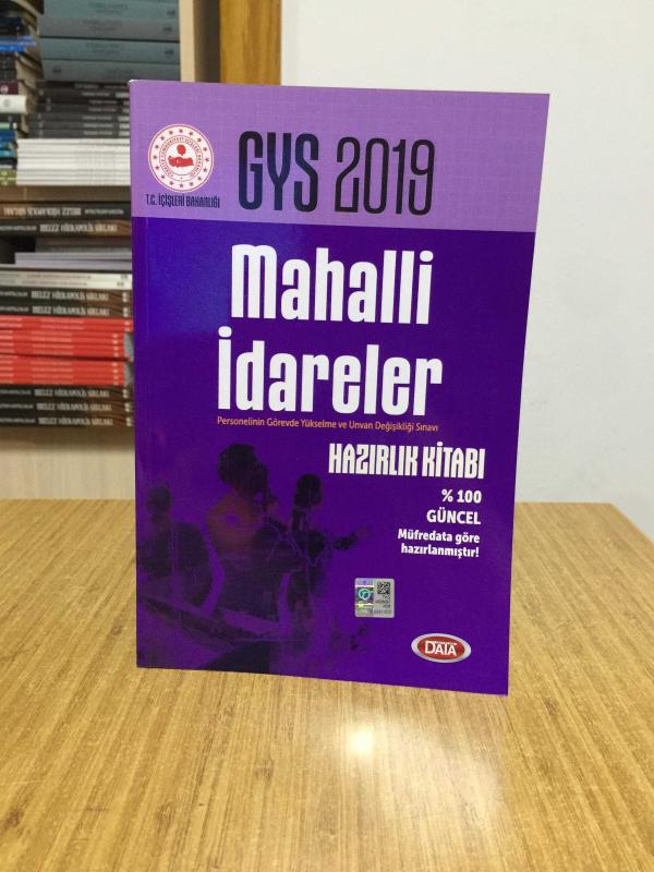 2019 GYS Mahalli İdareler Hazırlık Kitabı Data Yayınları