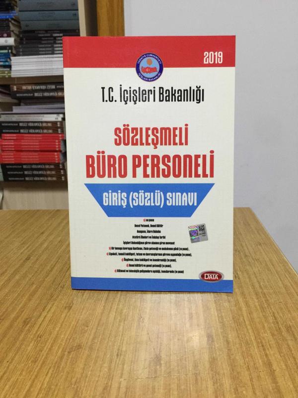 2019 İçişleri Bakanlığı Sözleşmeli Büro Personeli Giriş Sözlü Sınavı Data Yayınları