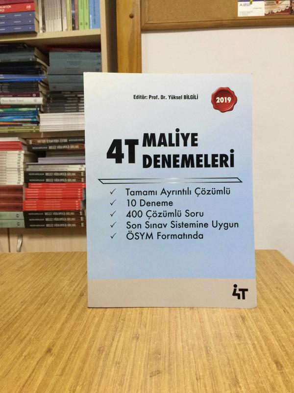 2019 KPSS A Grubu Maliye Denemeleri 4T Yayınları
