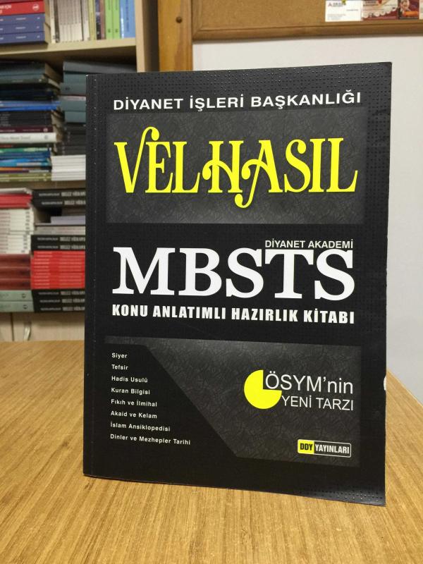 2019 MBSTS Velhasıl Konu Anlatımlı Hazırlık Kitabı DDY Yayınları