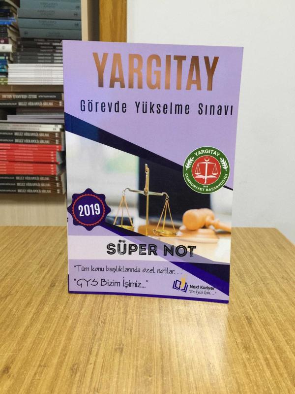 2019 Yargıtay Görevde Yükselme Süper Not Next Kariyer Yayınları