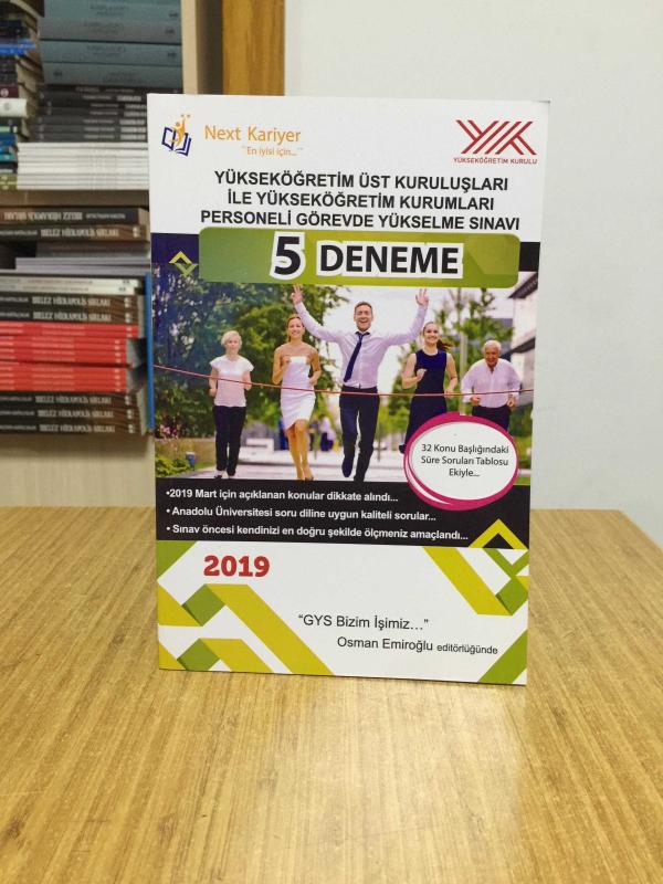 2019 Yükseköğretim Üst Kuruluşları ile Yüseköğretim Kurumları Personeli GYS 3 Çözümlü Deneme Sınavı Next Kariyer Yayınları