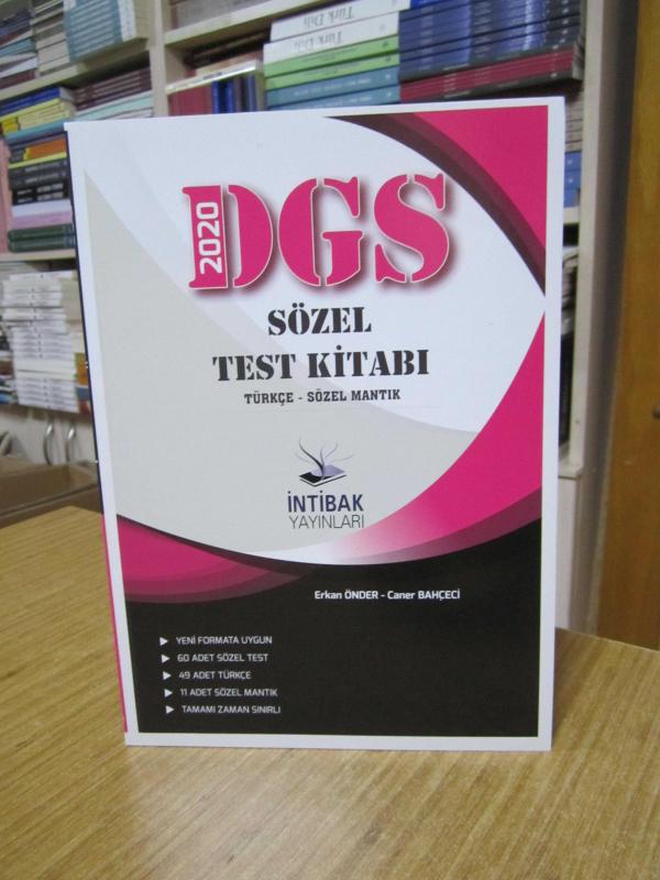 2020 DGS Sözel Test Kitabı İntibak Yayınları