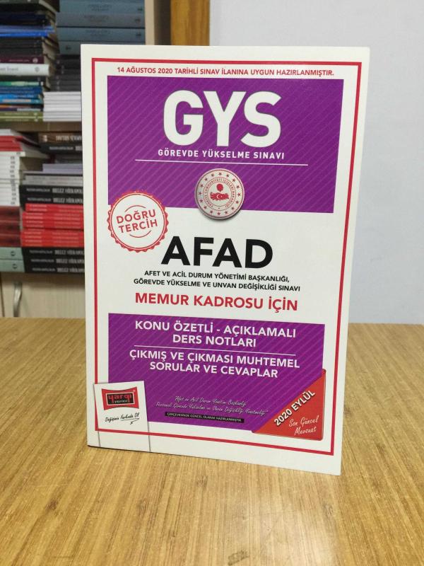 2020 GYS AFAD Santral Memuru Kadrosu İçin Konu Özetli Çıkmış ve Çıkması Muhtemel Sorular Yargı Yayınları