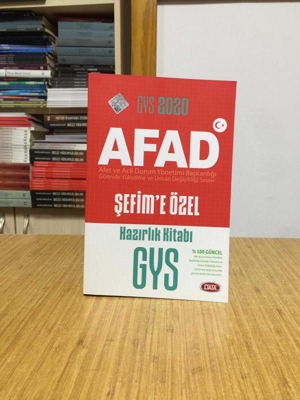 2020 GYS AFAD Şefime Özel Hazırlık Kitabı Data Yayınları