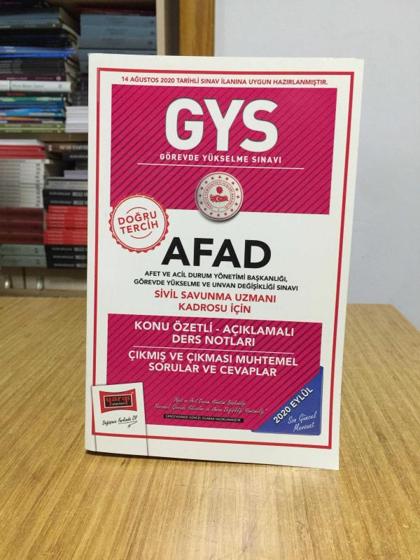 2020 GYS AFAD Sivil Savunma Uzmanı Kadrosu İçin Konu Özetli Çıkmış ve Çıkması Muhtemel Sorular Yargı Yayınları