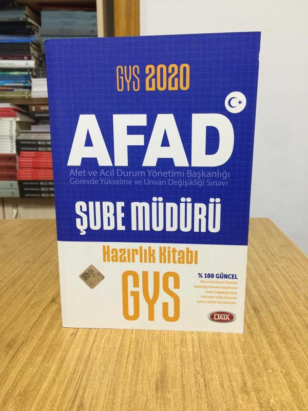 2020 GYS AFAD Şube Müdürü Hazırlık Kitabı Data Yayınları