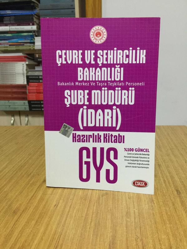 2020 GYS Çevre ve Şehircilik Bakanlığı Şube Müdürü İdari Hazırlık Kitabı Data Yayınları