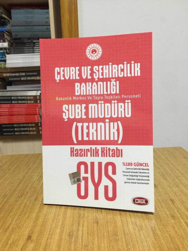2020 GYS Çevre ve Şehircilik Bakanlığı Şube Müdürü Teknik Hazırlık Kitabı Data Yayınları