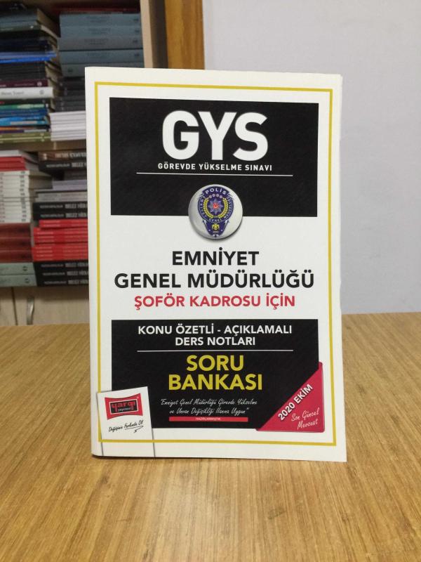 2020 GYS Emniyet Genel Müdürlüğü Şoför Kadrosu İçin Konu Özetli Soru Bankası Yargı Yayınları