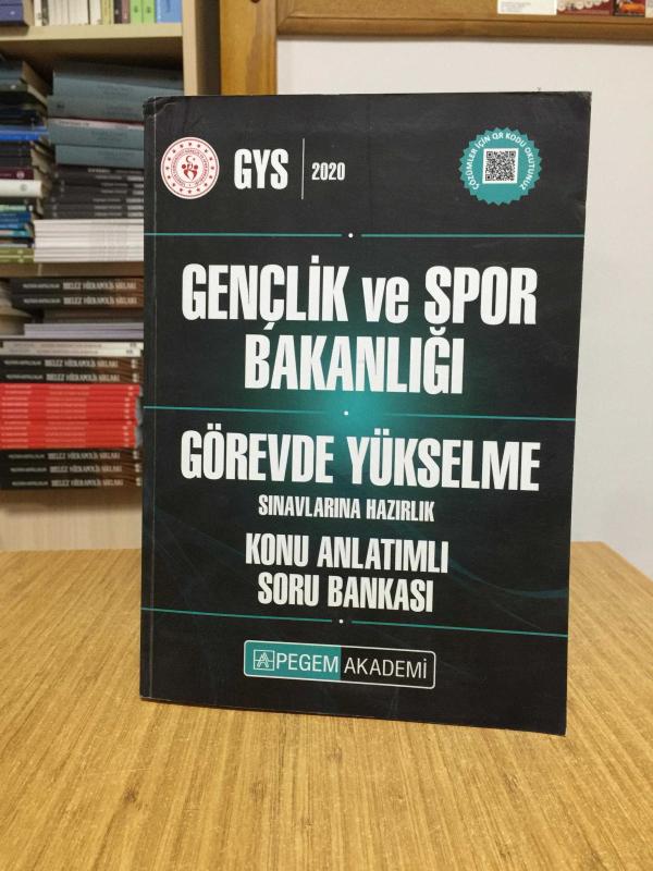 2020 GYS Gençlik ve Spor Bakanlığı Görevde Yükselme Sınavlarına Hazırlık Konu Anlatımlı Soru Bankası Pegem Yayınları
