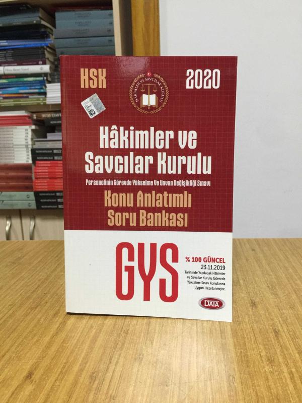 2020 GYS Hakimler ve Savcılar Kurulu Personeli GYS Konu Anlatımlı Data Yayınları