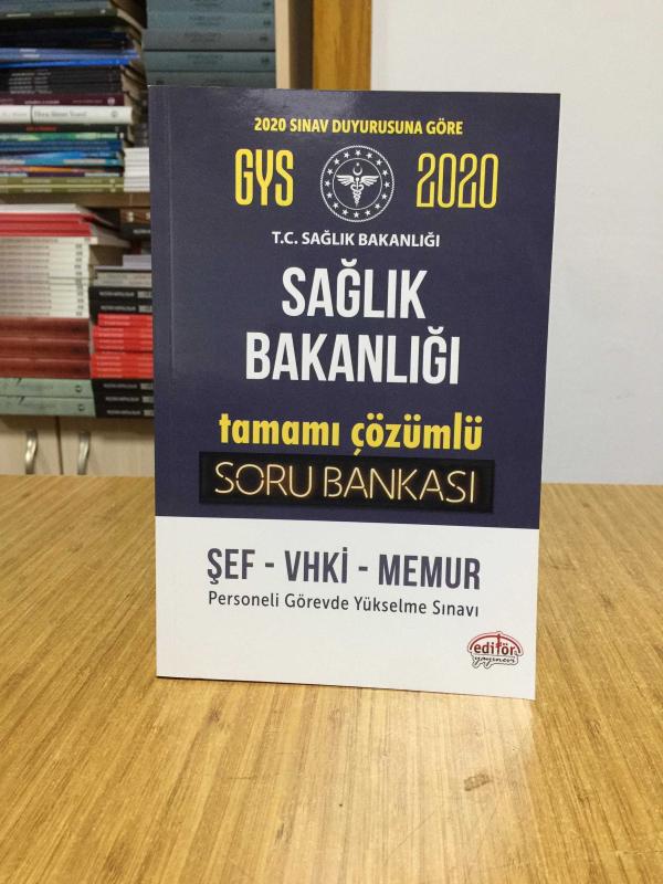 2020 GYS Sağlık Bakanlığı ve Bağlı Kuruluşları Tamamı Çözümlü Soru Bankası Editör Yayınları