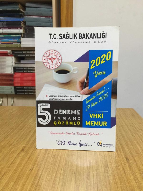 2020 GYS T.C. Sağlık Bakanlığı Görevde Yükselme Sınavı VHKİ Memur Tamamı Çözümlü 5 Deneme Next Kariyer Yayınları