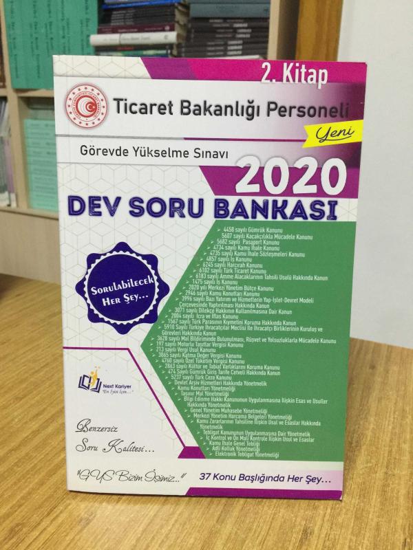 2020 GYS Ticaret Bakanlığı Dev Soru Bankası 2. Kitap Next Kariyer Yayınları