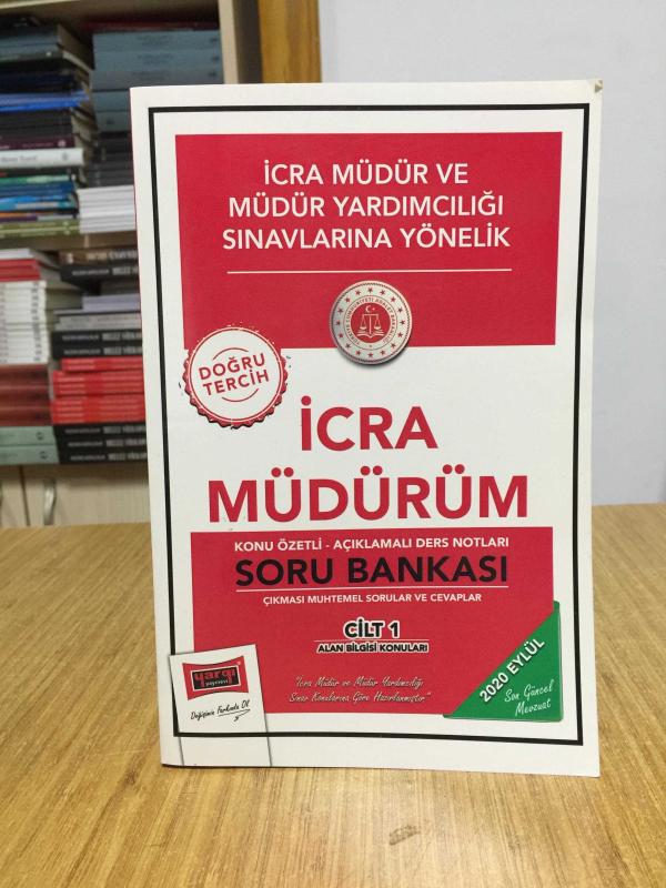 2020 İcra Müdürüm Konu Özetli Açıklamalı Ders Notları Soru Bankası (1.Cilt) Alan Bilgisi Konuları