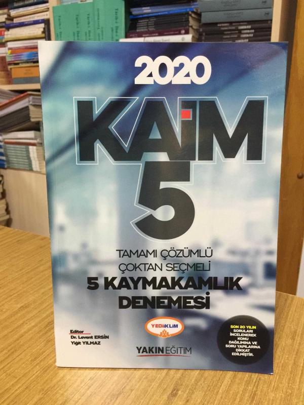 2020 Kaim Kaymakamlık Tamamı Çözümlü 5 Deneme Yediiklim Yayınları