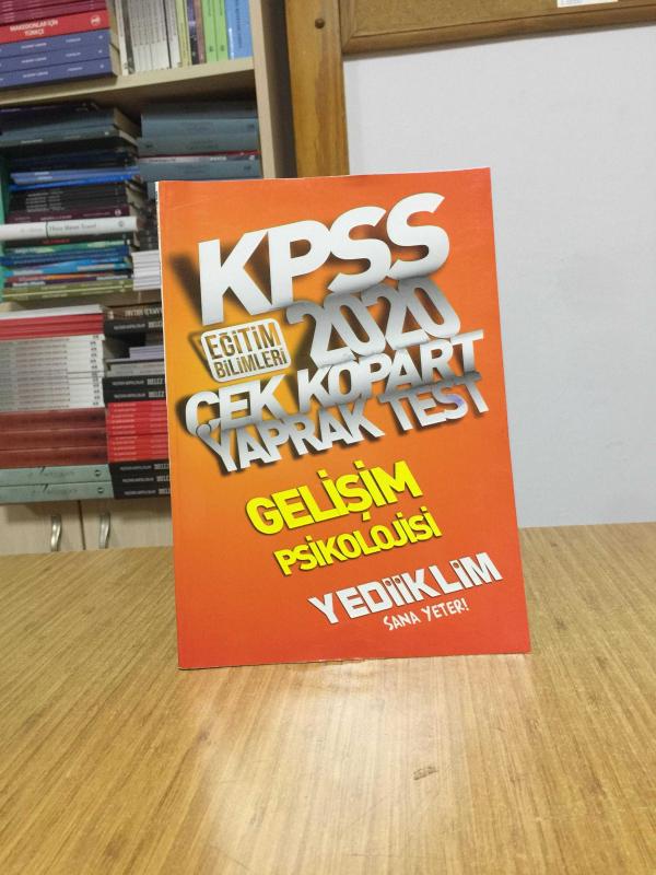 2020 KPSS Eğitim Bilimleri Gelişim Psikolojisi Çek Kopart Yaprak Test Yediiklim Yayınları