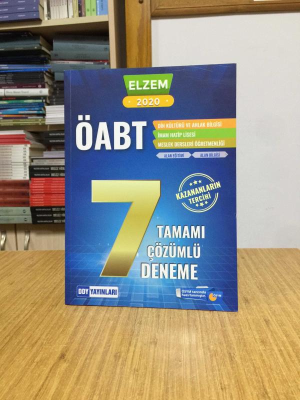 2020 ÖABT ELZEM Serisi Din Kültürü ve Ahlak Bilgisi Tamamı Çözümlü 7 Deneme DDY Yayınları