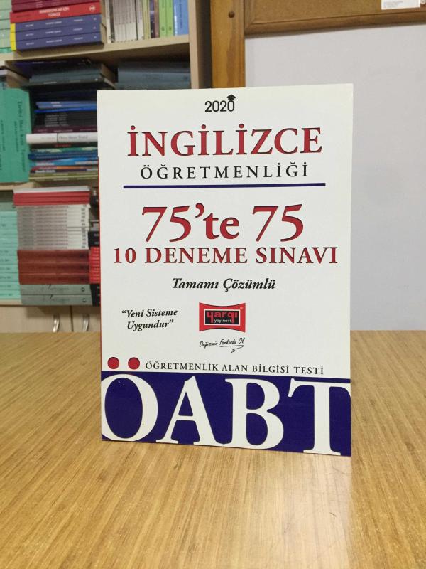 2020 ÖABT İngilizce Öğretmenliği 75'te 75 10 Deneme Sınavı Çözümlü Yargı Yayınları