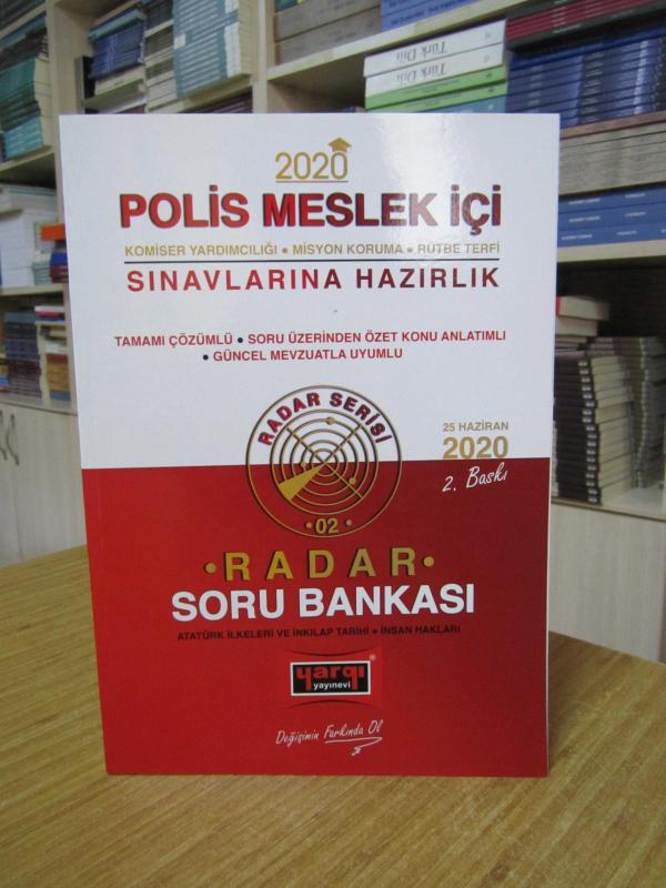 2020 Polis Meslek İçi Sınavlara Hazırlık RADAR Soru Bankası Polis Meslek Mevzuatı (4. KISIM)
