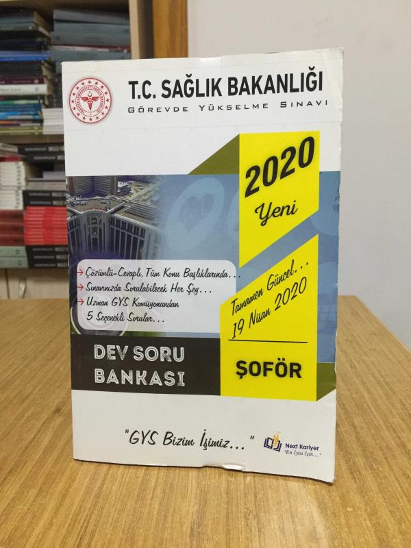2020 T.C. Sağlık Bakanlığı Görevde Yükselme Sınavı Şoför Dev Soru Bankası Next Kariyer Yayınları