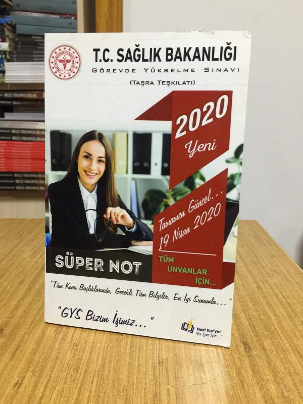 2020 T.C. Sağlık Bakanlığı Görevde Yükselme Sınavı Taşra Teşkilatı Tüm Ünvanlar İçin Süper Not Next Kariyer Yayınları