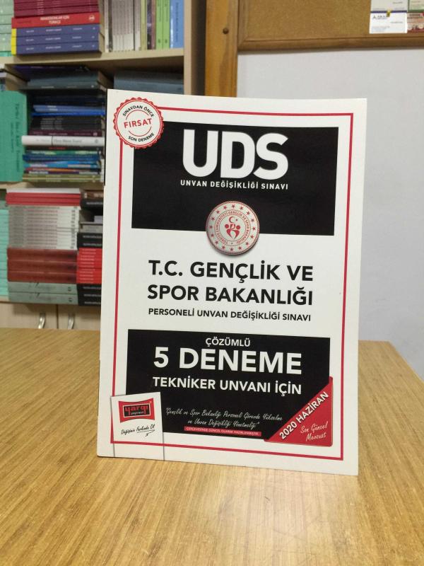 2020 UDS T.C. Gençlik ve Spor Bakanlığı Tekniker Unvanı İçin Çözümlü 5 Deneme Yargı Yayınları