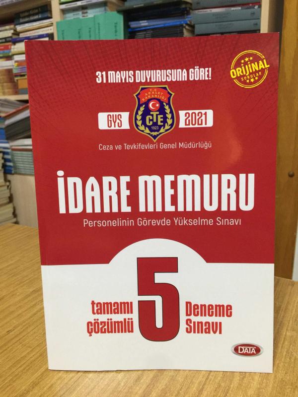 2021 Ceza ve Tevkifevleri İdare Memuru GYS Tamamı Çözümlü 5 Deneme Sınavı Data Yayınları