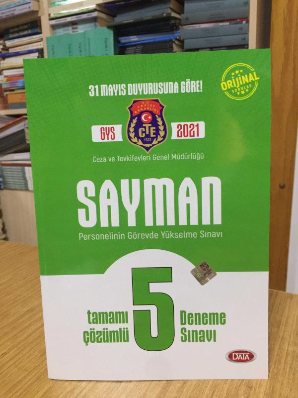 2021 Ceza Ve Tevkifleri Sayman Tamamı Çözümlü 5 Deneme Sınavı Data Yayınları