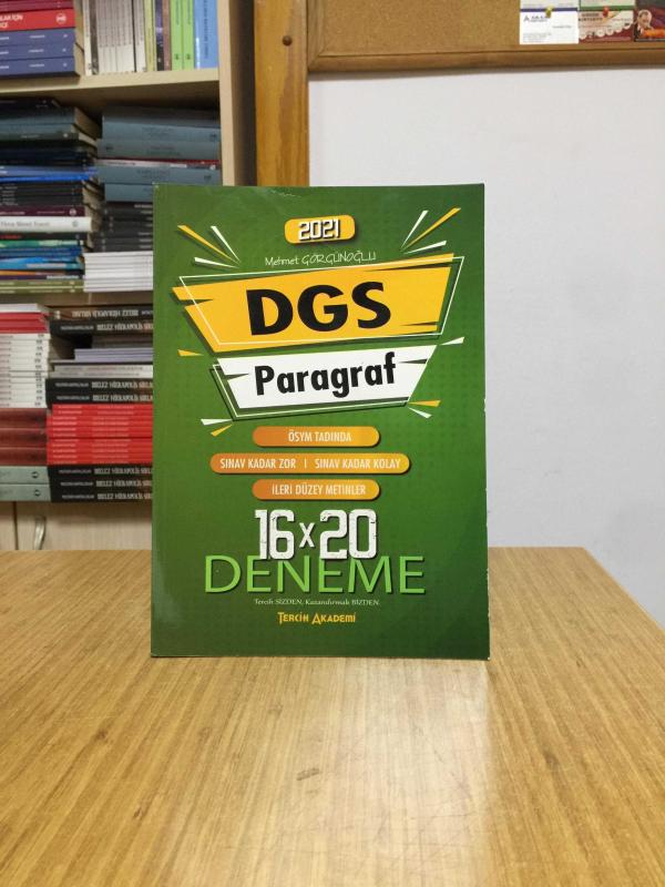 2021 DGS Paragraf 16x20 Deneme Tercih Akademi Yayınları