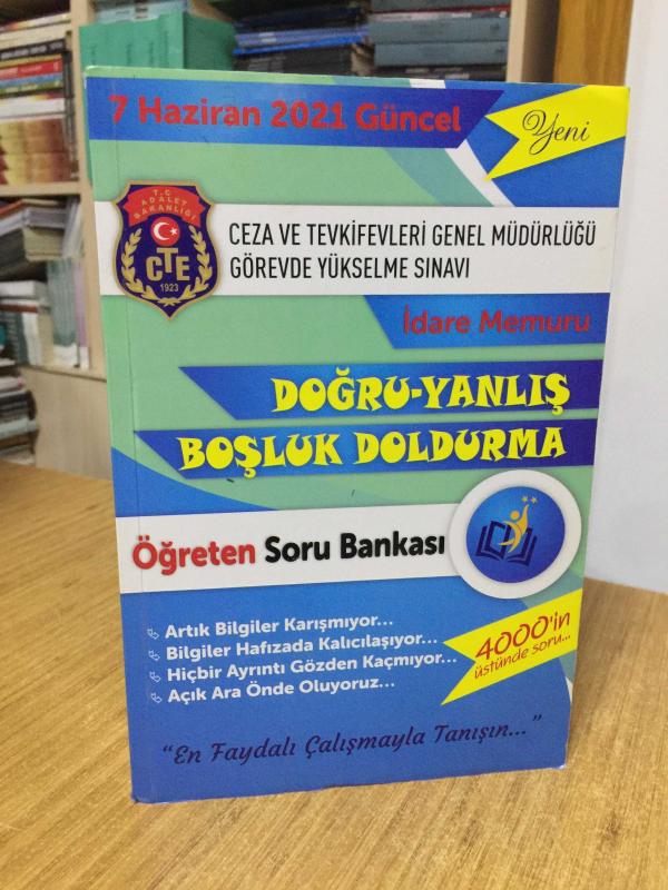 2021 GÜNCEL Adalet Bakanlığı Ceza ve Tevkifevleri Genel Müdürlüğü Görevde Yükselme Sınavı İdare Memuru Öğreten Soru Bankası Next Kariyer Yayınları
