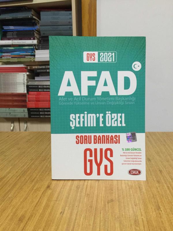2021 GYS AFAD Şefime Özel Soru Bankası Data Yayınları