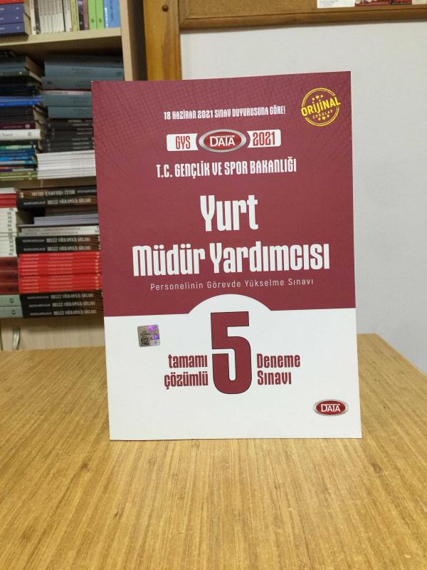 2021 GYS Gençlik ve Spor Bakanlığı Yurt Müdür Yardımcısı 5 Deneme Çözümlü Görevde Yükselme Data Yayınları