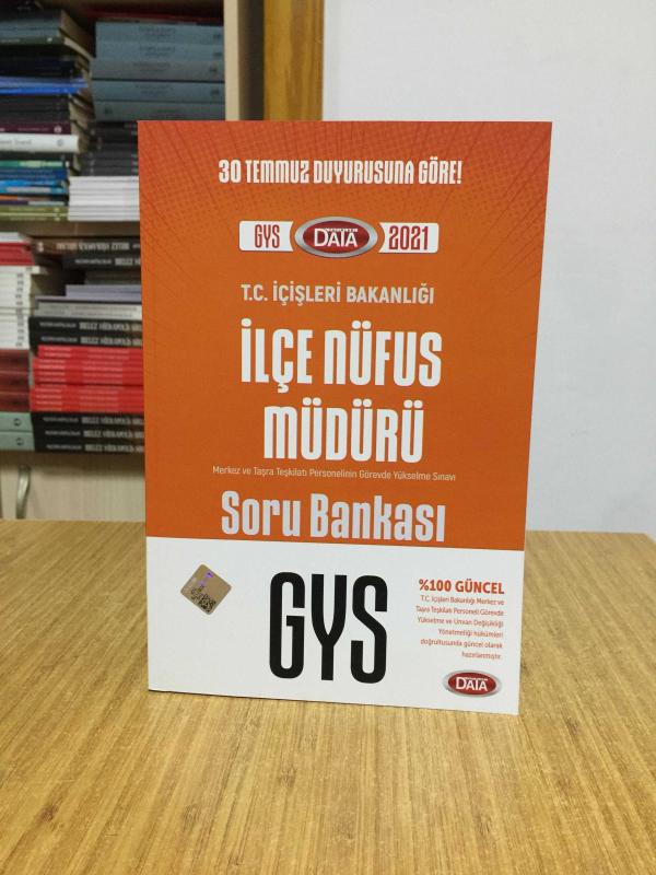 2021 GYS İçişleri Bakanlığı İlçe Nüfus Müdürü Soru Bankası Data Yayınları