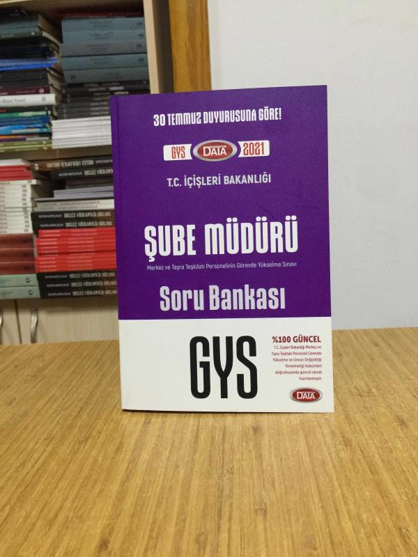 2021 GYS İçişleri Bakanlığı Şube Müdürü Soru Bankası Görevde Yükselme Data Yayınları