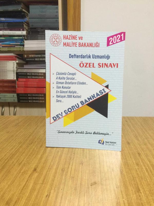 2021 Hazine ve Maliye Bakanlığı Defterdarlık Uzmanlığı Özel Sınavı Dev Soru Bankası 3 Çözümlü Deneme Next Kariyer Yayınları