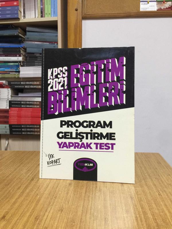 2021 KPSS Eğitim Bilimleri Program Geliştirme Çek Kopart Yaprak Test Yediiklim Yayınları