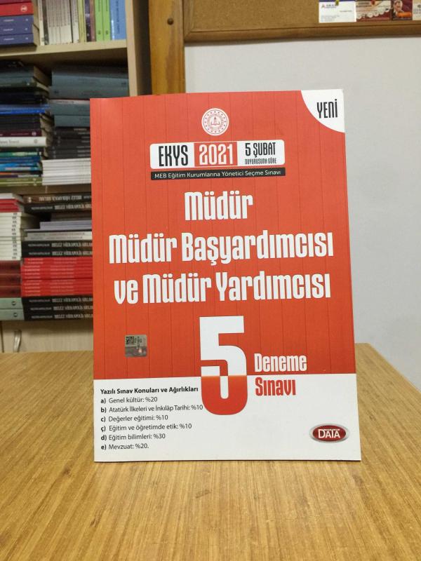 2021 MEB EKYS Müdür ve Müdür Yardımcısı 5 Deneme Sınavı Data Yayınları