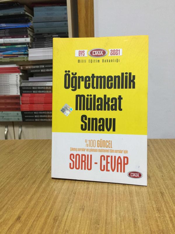 2021 MEB Öğretmenlik Mülakat Soru Cevap Kitabı Data Yayınları