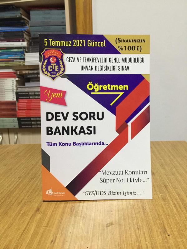 2021 T.C. Adalet Bakanlığı Ceza ve Tevkifevleri Genel Müdürlüğü Görevde Yükselme Sınavı Öğretmen Dev Soru Bankası Next Kariyer Yayınları