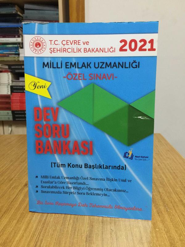 2021 T.C. Çevre ve Şehircilik Bakanlığı Milli Emlak Uzmanlığı Özel Sınavı Dev Soru Bankası Next Kariyer Yayınları