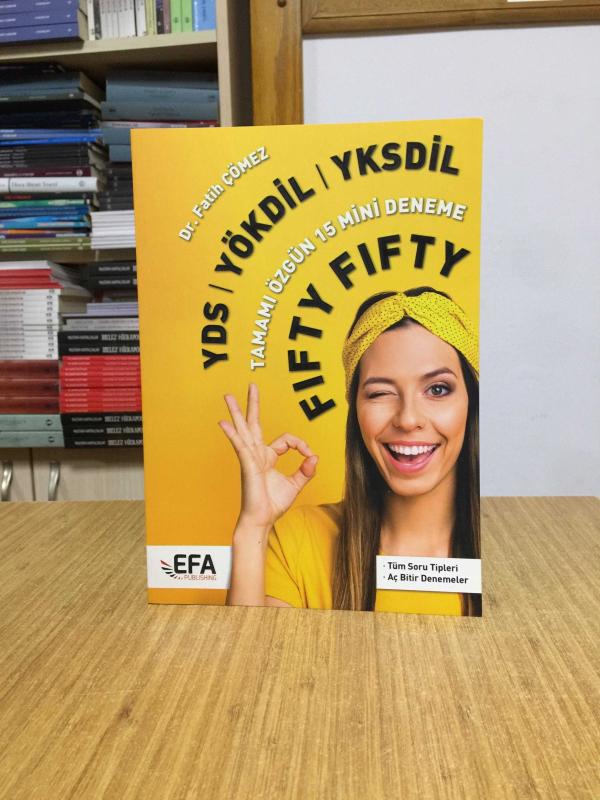 2021 YDS YÖKDİL YKSDİL FIFTY FIFTY EFA Serisi 15 Mini Deneme Benim Hocam Yayınları